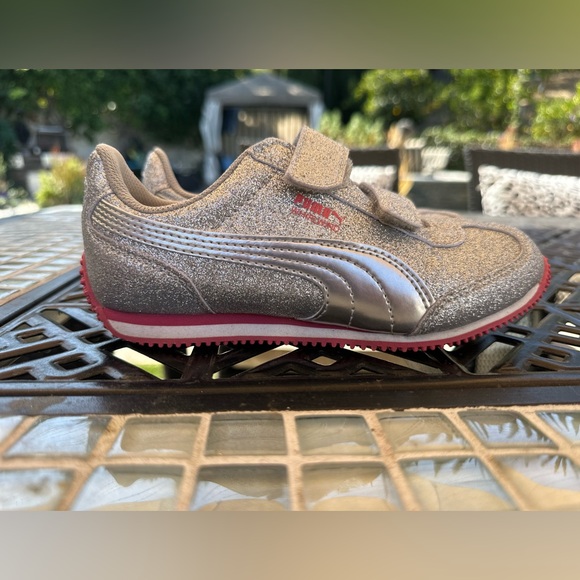 Puma Whirlwind Glitz Glitter Sneakers Silver 1.5C NEW - Picture 5 of 6